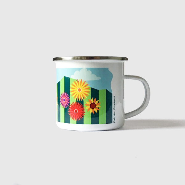 Taza de Peltre. <br/>Galipán Verde