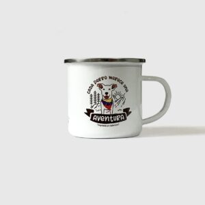 Taza de Peltre. <br/>Valentino Blanco y Negro