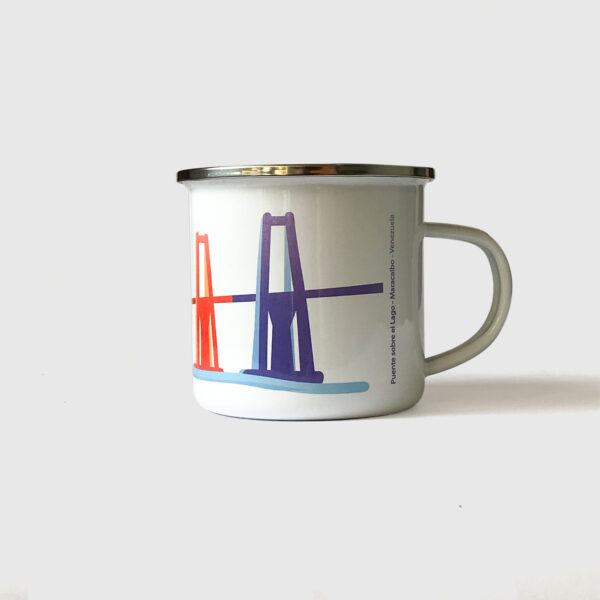 Taza de Peltre. <br/>Maracaibo fondo blanco