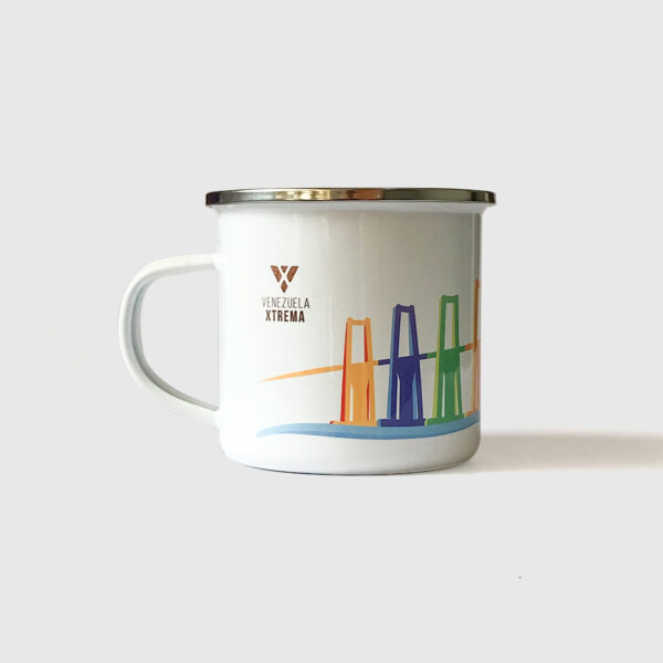 Taza de Peltre. <br/>Maracaibo fondo blanco - Imagen 3