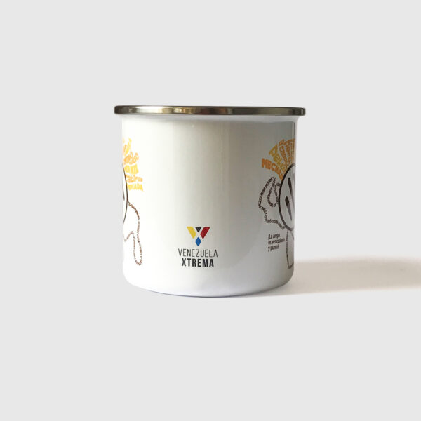 Taza de Peltre. <br/> Arepa Xtrema blanca - Imagen 2