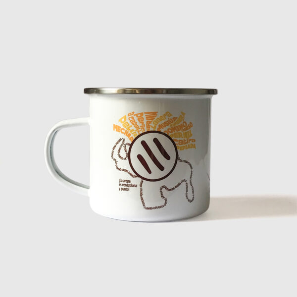 Taza de Peltre. <br/> Arepa Xtrema blanca - Imagen 3