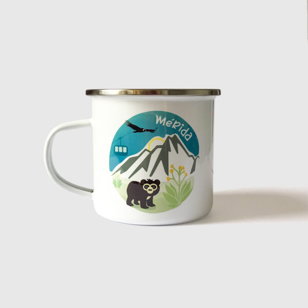 Taza de Peltre. <br/> Mérida full color - Imagen 3