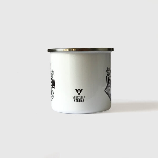 Taza de Peltre. <br/>Íconos de Venezuela Blanco y Negro - Imagen 2
