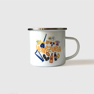 Taza de Peltre. <br/>Íconos de Venezuela Full Color