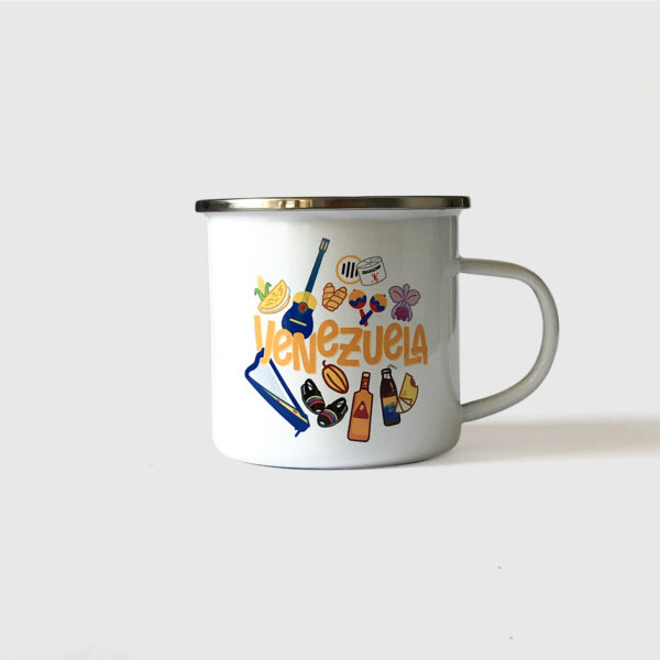 Taza de Peltre. <br/>Íconos de Venezuela Full Color