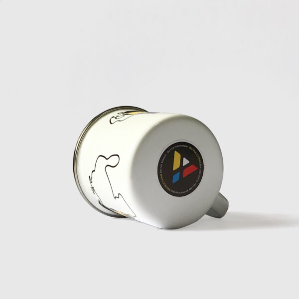 Taza de Peltre. <br/>Turpial Borde Plateado - Imagen 5