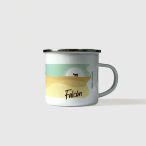 Taza de Peltre. <br/>Falcón Celeste
