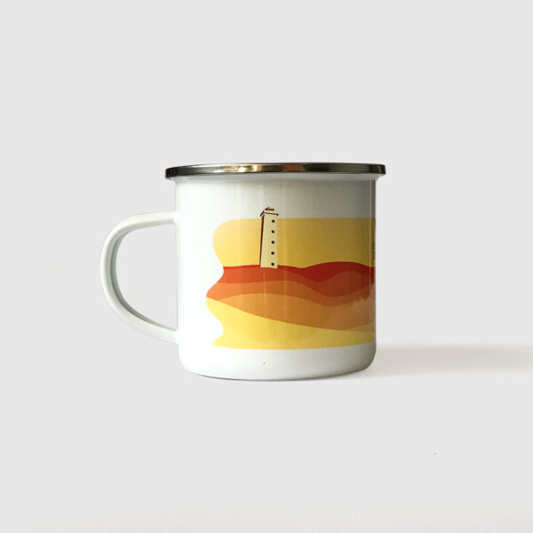 Taza de Peltre. <br/>Falcón Naranja - Imagen 3