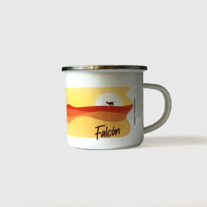 Taza de Peltre. <br/>Falcón Naranja