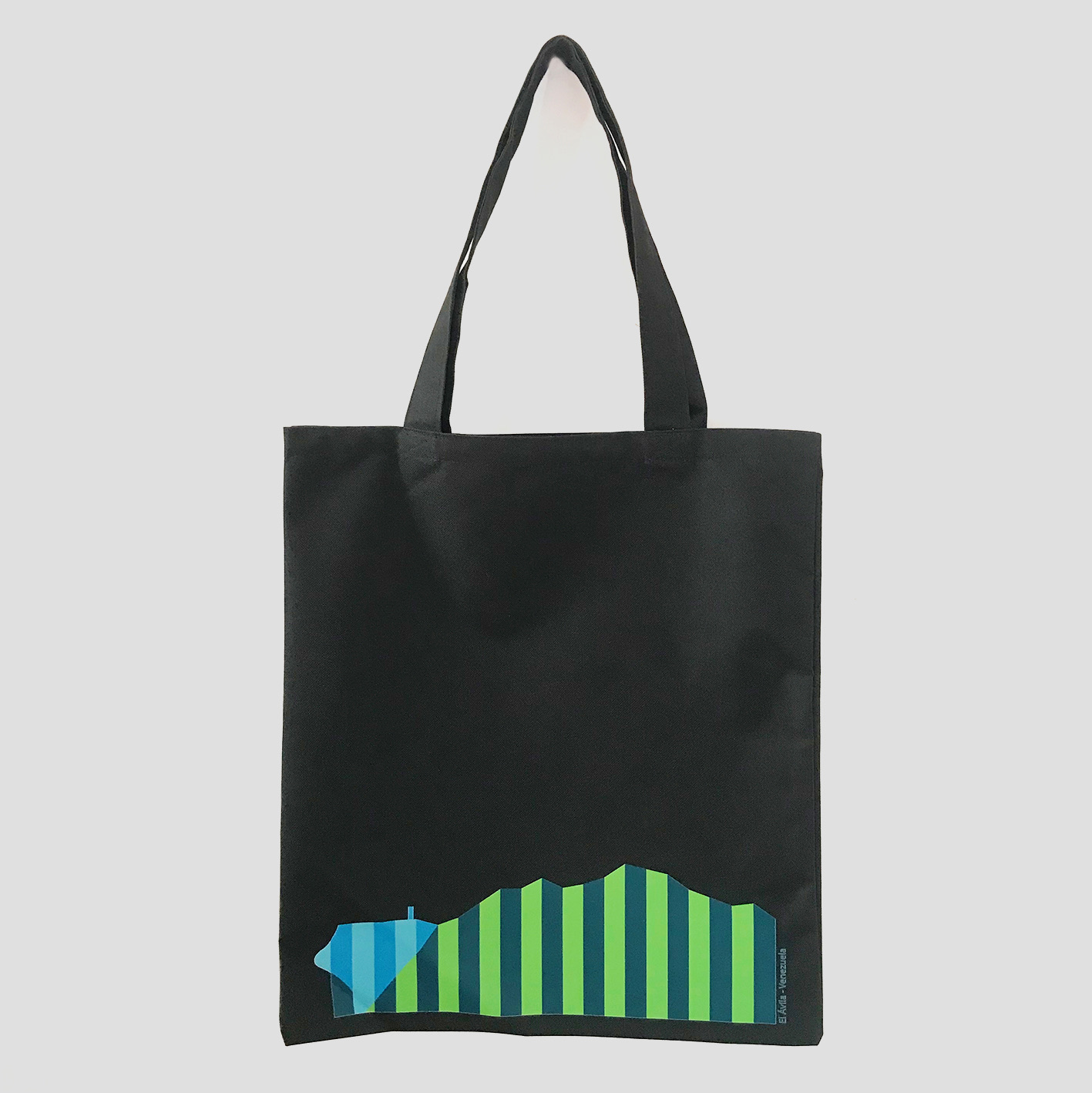 Tote Bag Loneta Impermeable Negra <br> Ávila