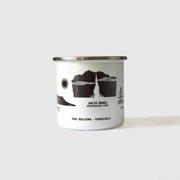 Taza de Peltre. <br/>Bolívar Blanco y Negro - Imagen 2