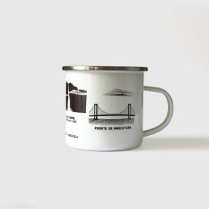 Taza de Peltre. <br/>Bolívar Blanco y Negro