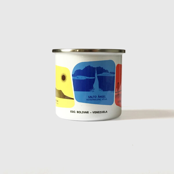 Taza de Peltre. <br/>Bolívar Full Color - Imagen 2