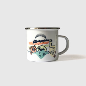 Taza de Peltre. <br/>Margarita Colores Pasteles