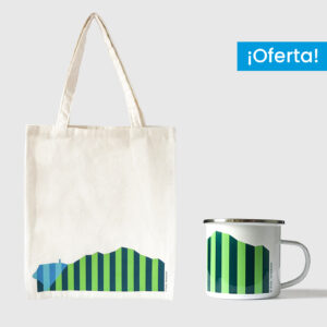 Combo Capital  <br> Tote Bag Lienzo crudo Ávila + <br> Taza de peltre Ávila
