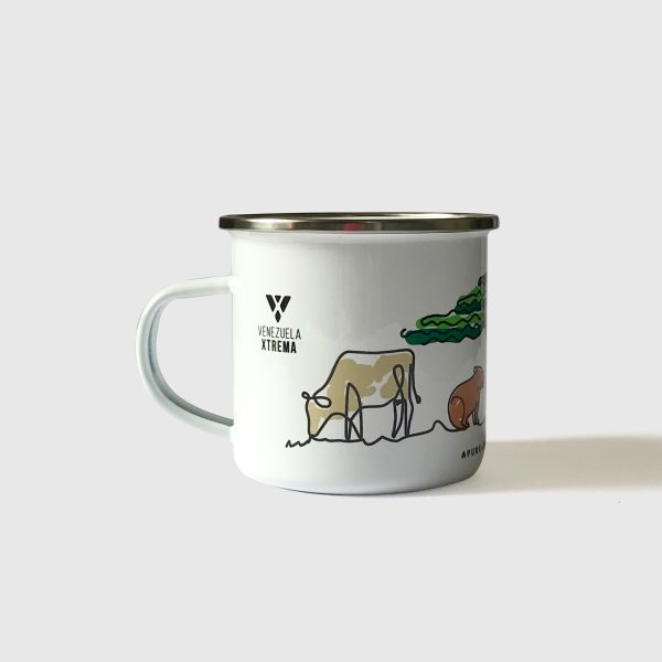 Taza de Peltre. <br/>Llanos Venezolanos Full Color - Imagen 3