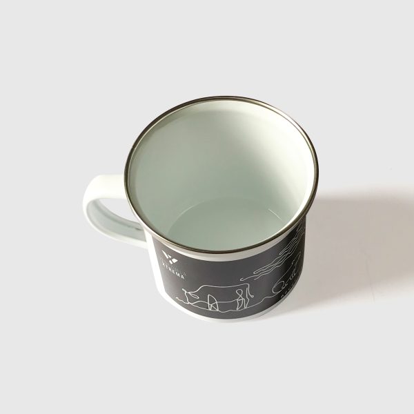 Taza de Peltre. <br/>Llanos Venezolanos Fondo Oscuro - Imagen 4