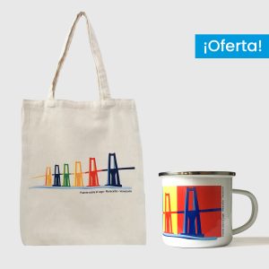Combo Zulia  <br> Tote Bag Lienzo Algodonado Zulia + <br> Taza de peltre Zulia Full Color